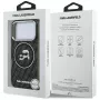 Karl Lagerfeld Custodia MagSafe IML Glitter Karl & Choupette Heads Logo per iPhone 17 Pro nera