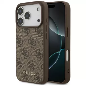 GUESS Custodia 4G Classic per iPhone 18 Pro / 17 Pro - Marrone