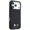 BMW M Custodia MagSafe Quadrille Kevlar Tricolor & Metall-Logo per iPhone 18 Pro / 17 Pro - Nero