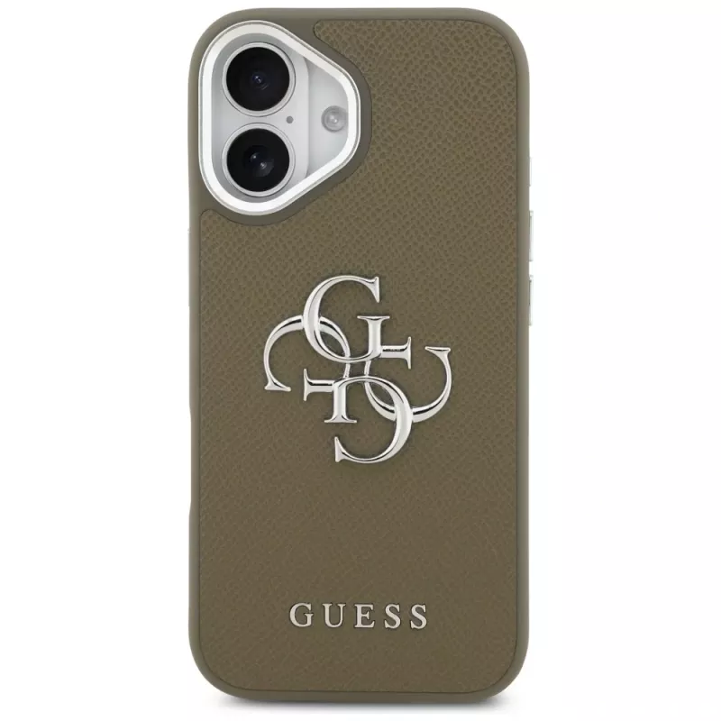 Guess Grained Big 4G Classic Logo custodia per Apple iPhone 17 - Marrone