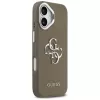 Guess Grained Big 4G Classic Logo custodia per Apple iPhone 17 - Marrone
