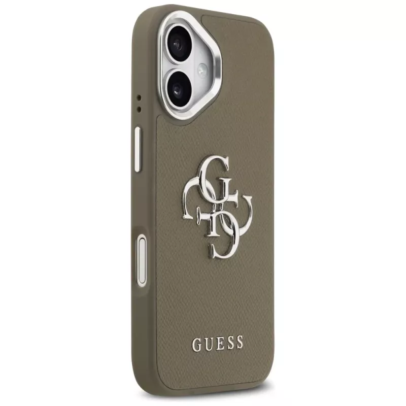 Guess Grained Big 4G Classic Logo custodia per Apple iPhone 17 - Marrone