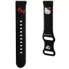 Hello Kitty cinturino universale in silicone con design testa Kitty, Nero, 20mm