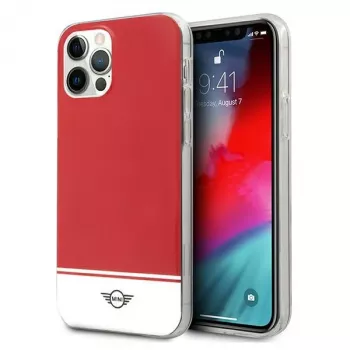 MINI MORRIS Mini MIHCP12MPCUBIRE iPhone 12/12 Pro 6,1 pollici custodia rigida rossa Stripe Collection