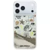 Karl Lagerfeld Liquid Glitter Beach & Sand custodia per iPhone 18 Pro Max / 17 Pro Max – Beige