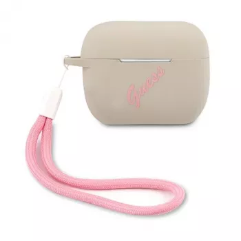 GUESS custodia in silicone Vintage per Apple AirPods Pro - Grigio Rosa