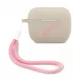 GUESS custodia in silicone Vintage per Apple AirPods Pro - Grigio Rosa
