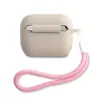 GUESS custodia in silicone Vintage per Apple AirPods Pro - Grigio Rosa