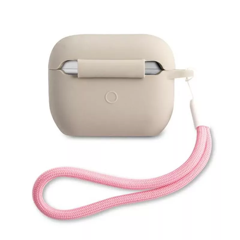 GUESS custodia in silicone Vintage per Apple AirPods Pro - Grigio Rosa