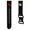 Hello Kitty cinturino in silicone con testa Kitty per smartwatch, 22 mm, Nero