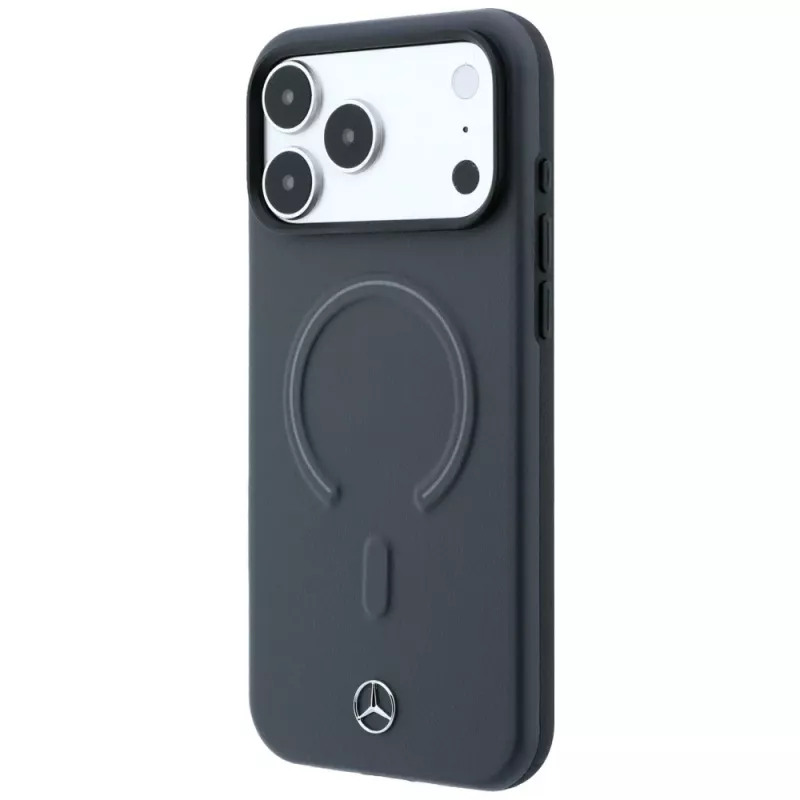 Mercedes Pelle 3D custodia MagSafe per iPhone 18 Pro Max / 17 Pro Max - Antracite