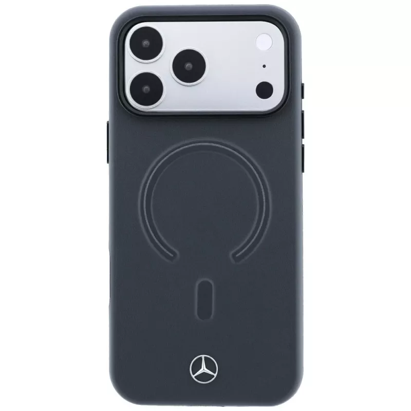 Mercedes Pelle 3D custodia MagSafe per iPhone 18 Pro Max / 17 Pro Max - Antracite