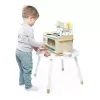 Janod Shiny Grandma cucina giocattolo in legno con 9 accessori, Rosa/Grigio