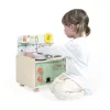 Janod Shiny Grandma cucina giocattolo in legno con 9 accessori, Rosa/Grigio