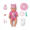 ZAPF CREATION Baby born Emma Click & Play bambola interattiva 43 cm con tutina rosa e cappello
