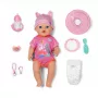 ZAPF CREATION Baby born Emma Click & Play bambola interattiva 43 cm con tutina rosa e cappello