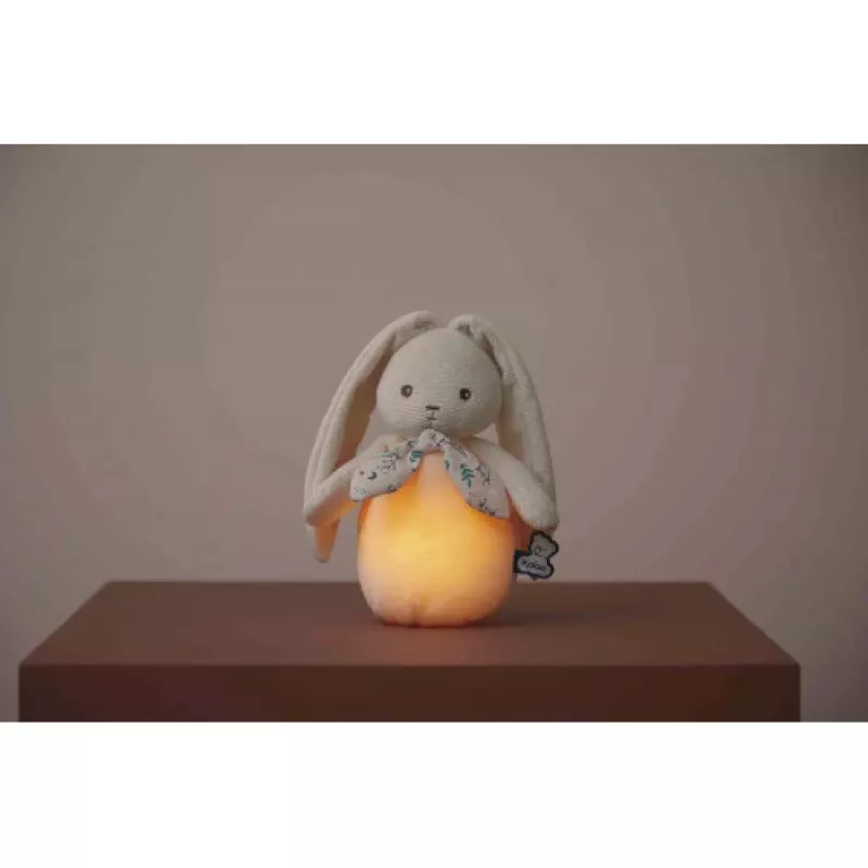 Kaloo Lapinoo luce notturna in peluche, coniglio color crema