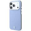 BMW Sign Deboss Quilted Metal Logo custodia MagSafe per iPhone 17 Pro / 18 Pro - Blu