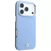 BMW Sign Deboss Quilted Metal Logo custodia MagSafe per iPhone 17 Pro / 18 Pro - Blu