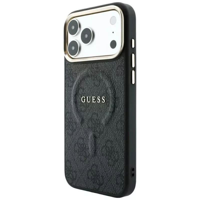 GUESS Embossed 4G Classic custodia MagSafe per iPhone 17 Pro / 18 Pro - Nero