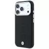 BMW Sign Deboss Quilted Metal Logo Custodia MagSafe per iPhone 18 Pro Max, Antracite
