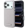 Karl Lagerfeld Grained Mono Resin Logo custodia MagSafe per iPhone 18 Pro / 17 Pro - Rosa