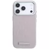 Karl Lagerfeld Grained Mono Resin Logo custodia MagSafe per iPhone 18 Pro / 17 Pro - Rosa