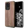 Mercedes-Benz Wood Line Noce custodia rigida per Samsung Galaxy S20 Ultra (G988) - Marrone
