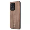 Mercedes-Benz Wood Line Noce custodia rigida per Samsung Galaxy S20 Ultra (G988) - Marrone