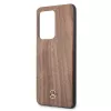 Mercedes-Benz Wood Line Noce custodia rigida per Samsung Galaxy S20 Ultra (G988) - Marrone