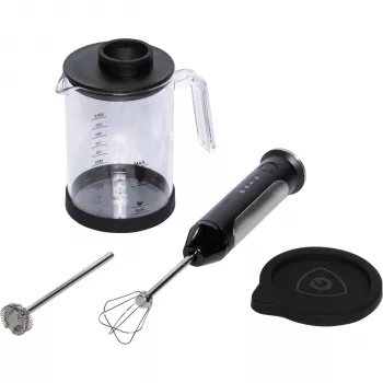 Graef MS 202 monta-latte a induzione, 200 ml per montare / 350 ml per riscaldare, acciaio inox, argento