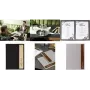 SIGEL Menümappe SM223 grigio chiaro marrone A4 4 viste espandibile a 12 viste