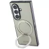 Guess Magnetic Ring Stand Grained Classic Logo custodia MagSafe per Samsung Galaxy Z Fold 8 Ultra (beige)