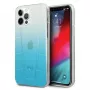 Mercedes-Benz MEHCP12LCLGBL Custodia rigida iPhone 12 Pro Max Transparent Line blu