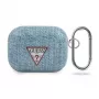 GUESS Jeans Collection Custodia per AirPods Pro azzurro con moschettone