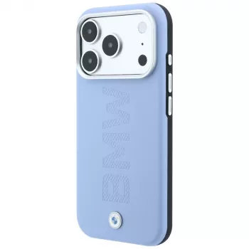 BMW Custodia MagSafe Sign Centered Deboss per iPhone 18 Pro / 17 Pro - blu