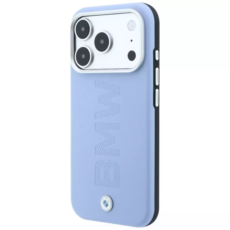 BMW Custodia MagSafe Sign Centered Deboss per iPhone 18 Pro / 17 Pro - blu