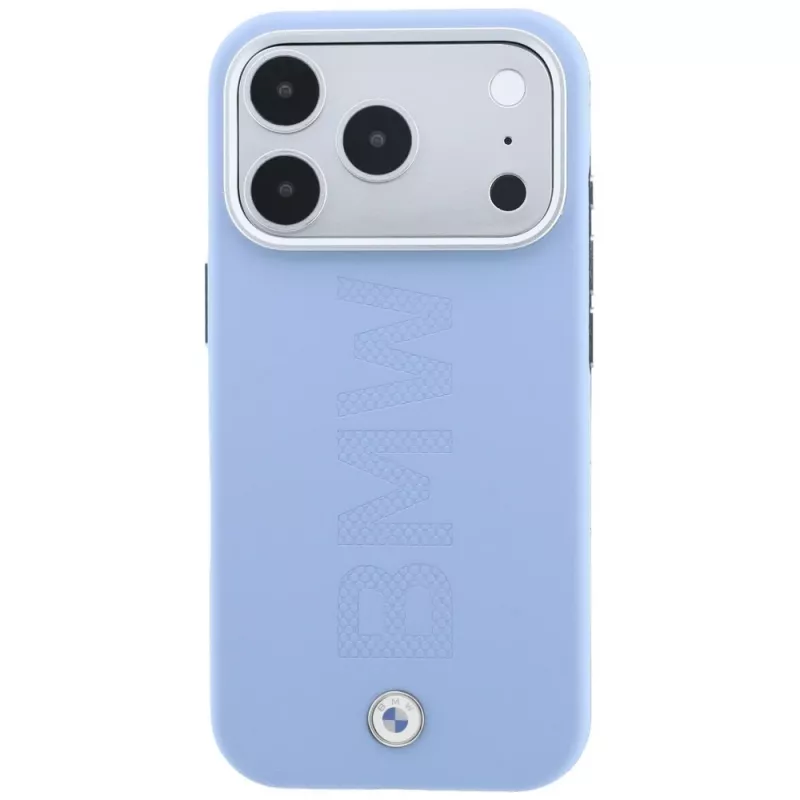 BMW Custodia MagSafe Sign Centered Deboss per iPhone 18 Pro / 17 Pro - blu