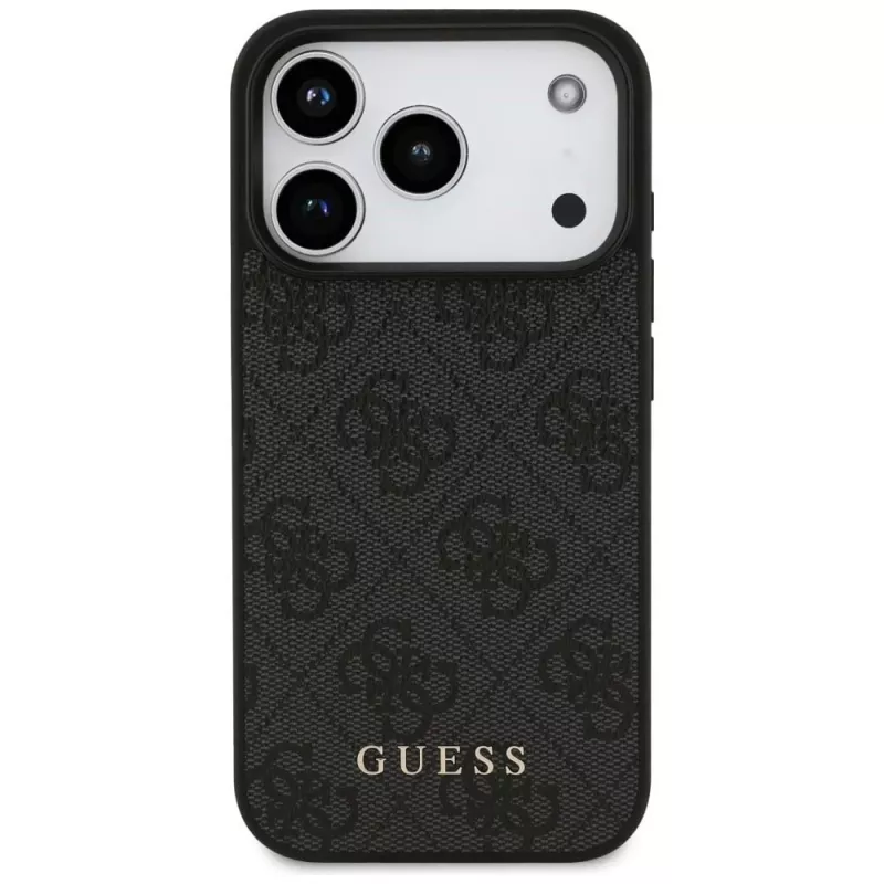 GUESS 4G Classic Custodia posteriore protettiva per Apple iPhone 18 Pro / 17 Pro - nero
