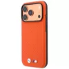 BMW M Custodia MagSafe Quadrille Kevlar Metal Logo per iPhone 18 Pro / 17 Pro - arancione