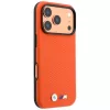 BMW M Custodia MagSafe Quadrille Kevlar Metal Logo per iPhone 18 Pro / 17 Pro - arancione