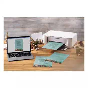 SIGEL DP642 Carta da lettere natalizia, motivo natalizio verde, A4, 90 g/m2, 100 fogli
