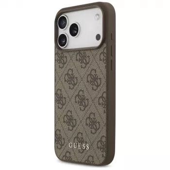 GUESS 4G Classic Custodia per iPhone 18 Pro Max / 17 Pro Max - marrone