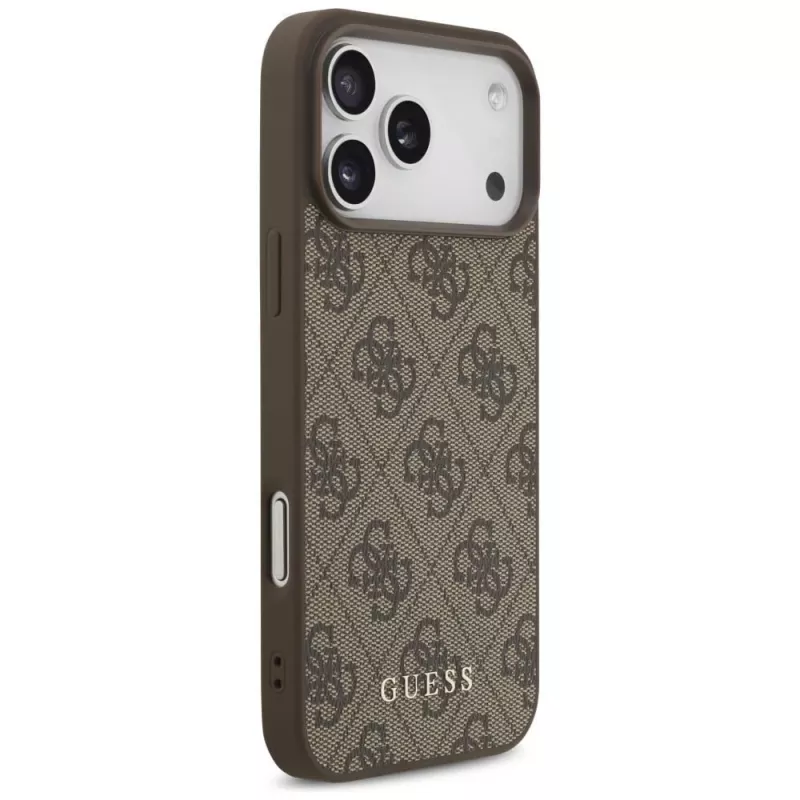 GUESS 4G Classic Custodia per iPhone 18 Pro Max / 17 Pro Max - marrone