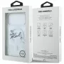 Custodia MagSafe Karl Lagerfeld Liquid Glitter Karl Script Logo per iPhone 17 Pro trasparente