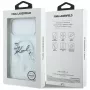 Custodia MagSafe Karl Lagerfeld Liquid Glitter Karl Script Logo per iPhone 17 Pro Max, trasparente