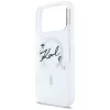 Custodia MagSafe Karl Lagerfeld Liquid Glitter Karl Script Logo per iPhone 17 Pro Max, trasparente