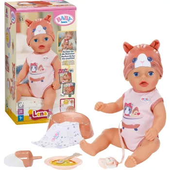 ZAPF CREATION Zapf Baby born Lena Cat bambola 36 cm corpo morbido