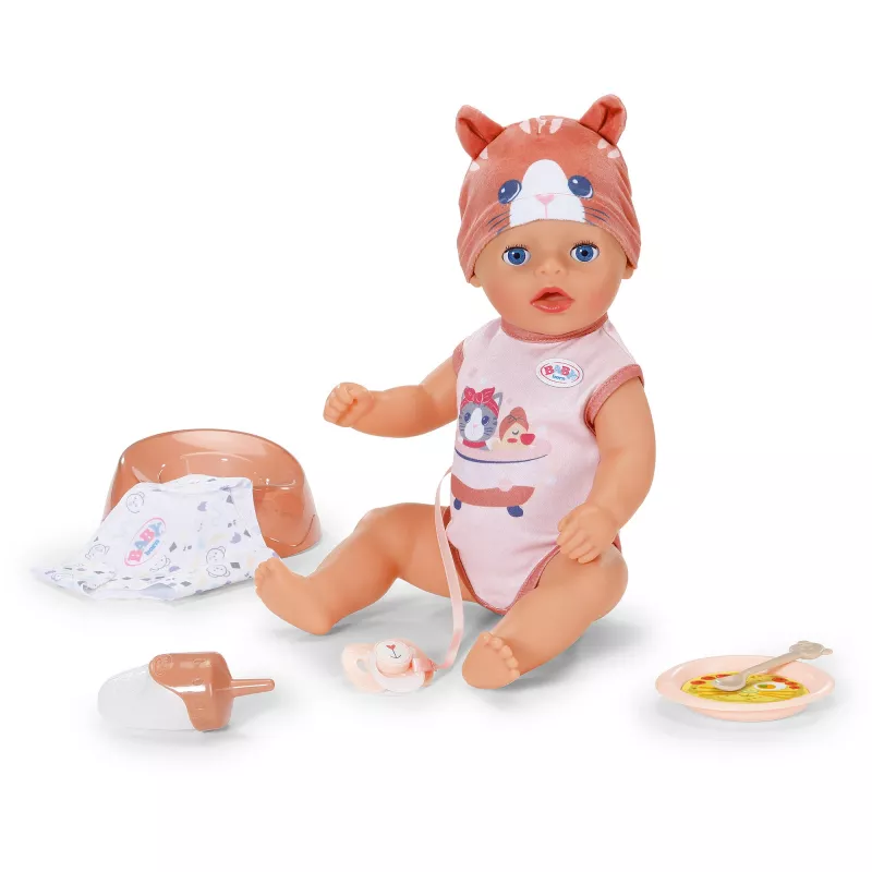 ZAPF CREATION Zapf Baby born Lena Cat bambola 36 cm corpo morbido