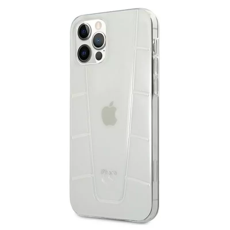Mercedes-Benz MEHCP12LCLCT custodia rigida trasparente per iPhone 12 Pro Max Transparent Line